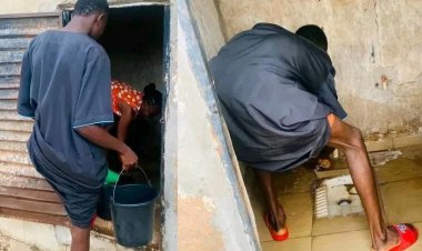 SUG Aspirant at Federal Polytechnic Bida Spotted Cleaning Toilets, Sparks Debate Ahead of Elections