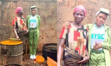 NYSC Member Celebrates Mother Who Sold Palm Oil to Sponsor Her Education