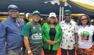 COOU Ag. Vice Chancellor Joins Governor Soludo in Tree-Planting Initiative at Achebe Stadium