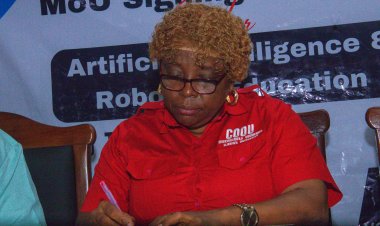 COOU Acting Vice Chancellor Prof. Omenugha, Signs Memorandum for Artificial Intelligence and Robotic Education