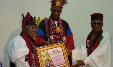 Prof. Innocent Ujah of Federal University of Health Sciences Otukpo Receives Chieftaincy Title