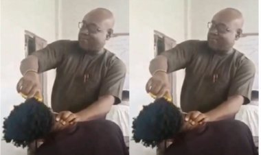 Outrage Erupts Over Nnamdi Azikiwe University Professor Cutting Student’s Hair in Class