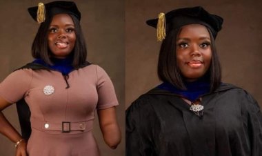 Disability Is Not Inability: Babcock Student Princess Dahn Bags Degree and Diploma