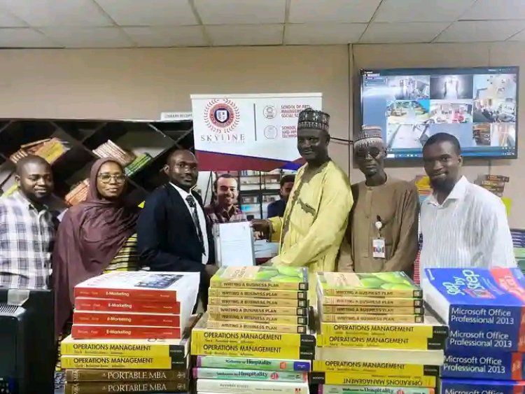 Skyline University Nigeria Donates Books to Azman University, Kano