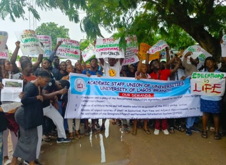 ASUU and Students Protest Unmet Demands at UNILAG