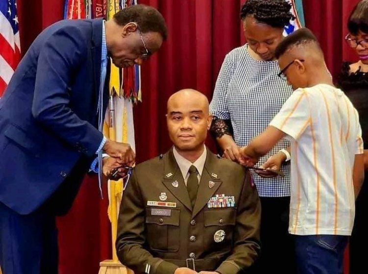Nigerian Man Kingsley Ogbuji Promoted to Major in the US Army