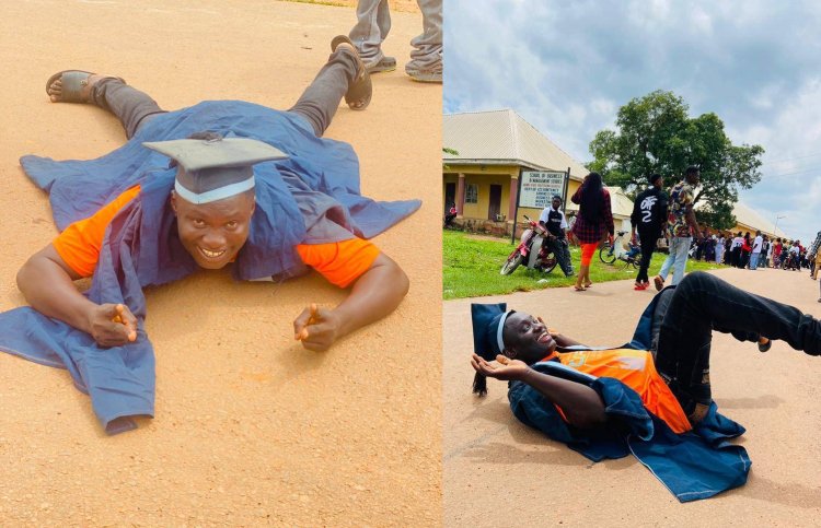 Student’s Hilarious Matriculation Pose Steals the Show at Benue State Polytechnic