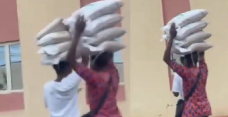 SUG officials Caught on Camera Allegedly Diverting Bags of Rice Intended for Distribution Among Students