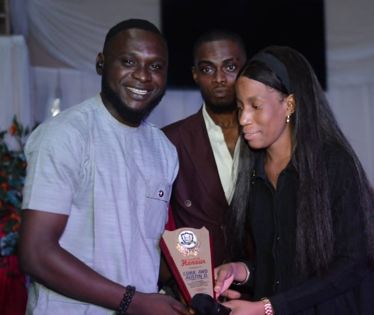 Gregory University Uturu's SUG President Receives Award of Honour