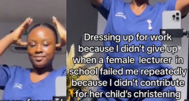 Lecturer Failed Me for Not Contributing to Her Child's Naming Ceremony, Lady Reveals