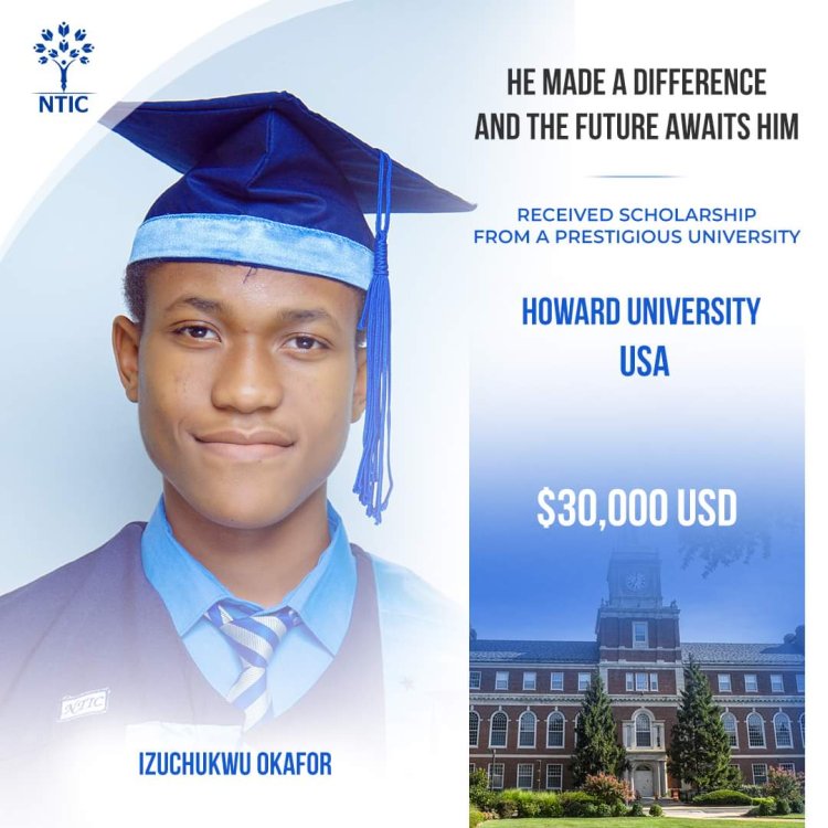 Izuchukwu Okafor of Nigerian Tulip International Colleges Awarded $30,000 Scholarship to Howard University