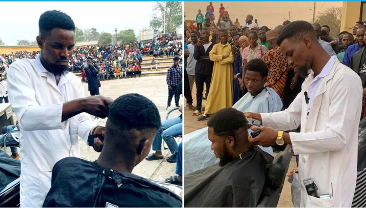 Nigerian Barber Sets Guinness World Record for Fastest Skin Fade Haircuts