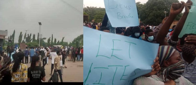 University of Ibadan Students Protest 10 -Hour Electricity Supply Policy, Demand Tuition Fee Reversal