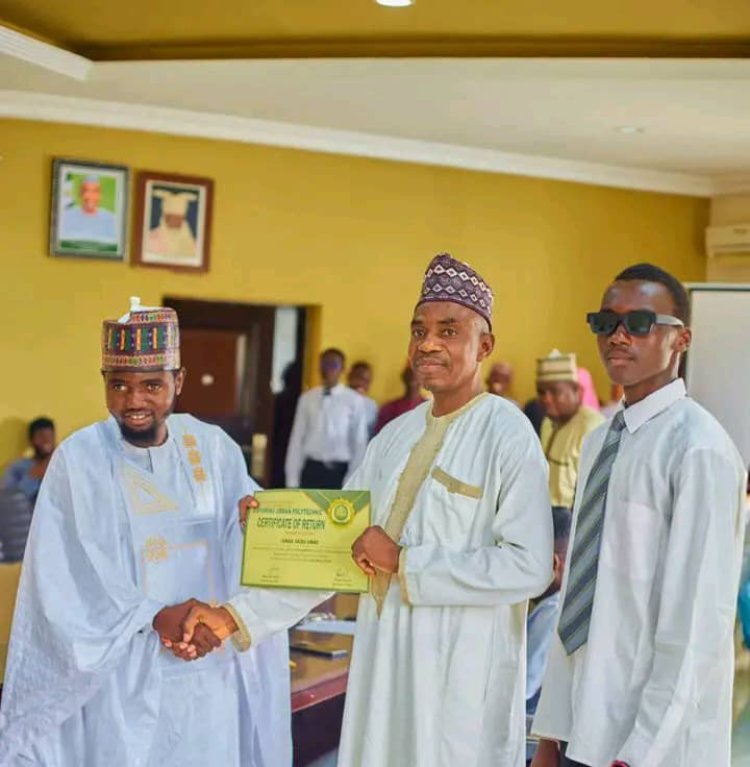 Binyaminu Usman Polytechnic Hadejia Inaugurates Pioneer SUG President