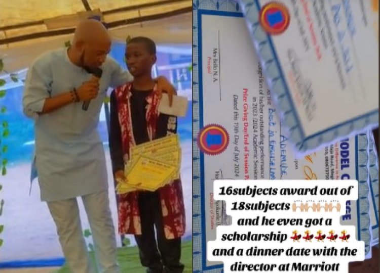 Brilliant Boy Earns 16 Awards, Secures Full Scholarship Until SS3