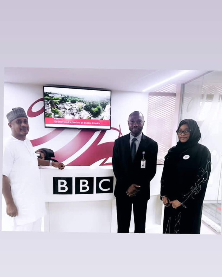 Skyline University Nigeria Registrar Pays Courtesy Visit to BBC News Head Office