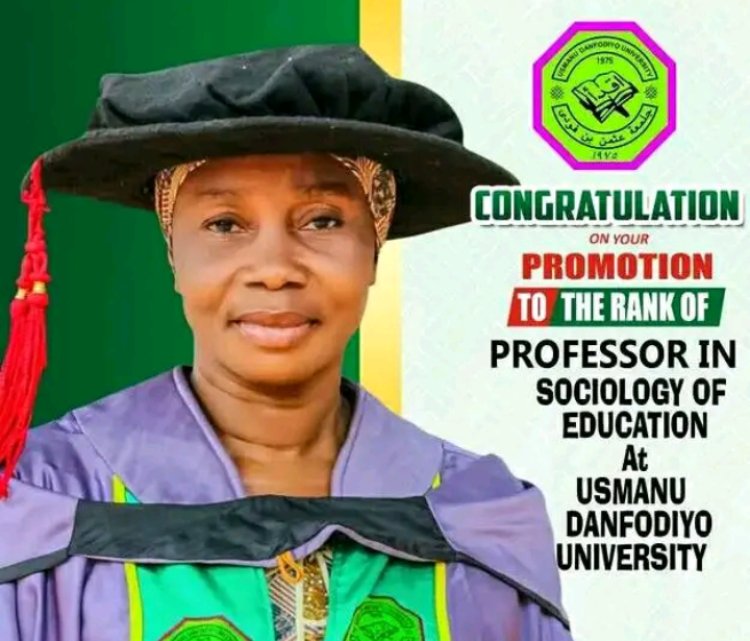 UDUS Promotes Dr. Halima Sarkin Fada to Professor of Sociology of Education