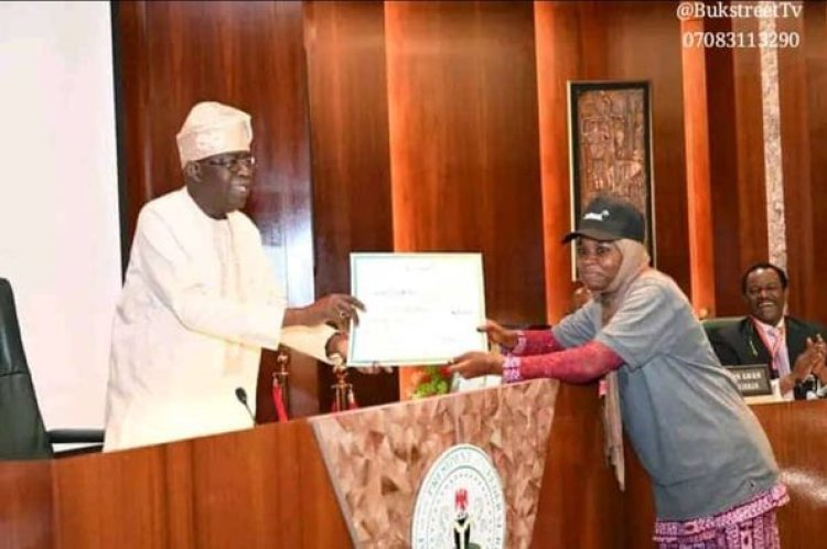 Congratulations to Fatima Hambali for Representing BUK at Presidential Villa