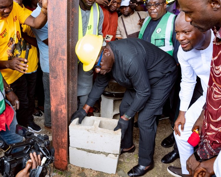 Obaseki Lays Foundation for Edo Polytechnic School of Mining and Management, Launches Digital Resource Center