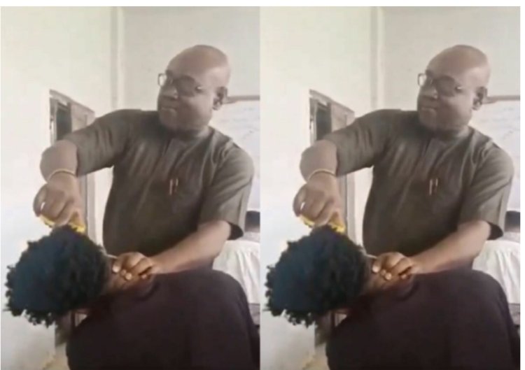 Outrage Erupts Over Nnamdi Azikiwe University Professor Cutting Student’s Hair in Class