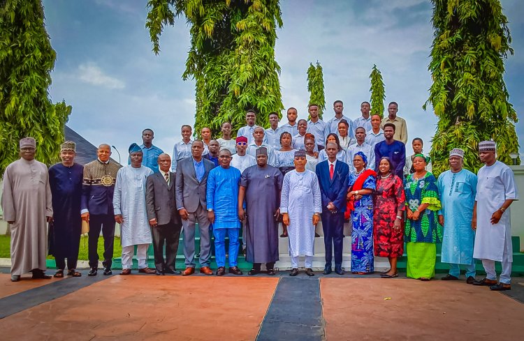 FULOKOJA Music Students Present First Kogi State Anthem to Governor Usman Ododo