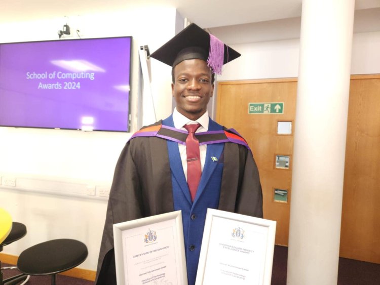 23-Year-Old Usman Kadai Graduates First Class from University of Portsmouth, Wins Top Project Award