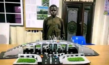 Borno Student Creates Cardboard Sky Bridge, Showcasing Engineering Talent