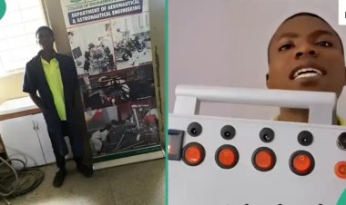 Kwara State University Student Develops Solar Power Station for Charging Phones and Lighting Bulbs