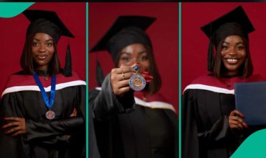 Nigerian Lady Celebrates First-Class Degree in Mass Communication from Babcock University