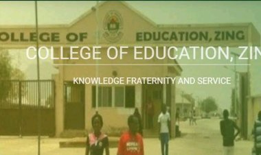 College of Education, Zing Announces Admission for 2024/2025 Academic Session