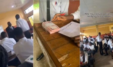 EBSU Lecturer’s Sweet Breakfast Surprise Goes Viral – Read How He Wins Students' Hearts!