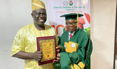 Johnson Babatunde Honored by Nigerian Institution of Environmental Engineers for Community Empowerment