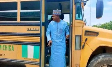 Adamawa State College of Health Technology, Michika, Receives Donated Bus from Governor Fintiri