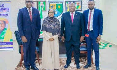 Nasarawa State University Vice-Chancellor Receives Zenith Bank Management Team