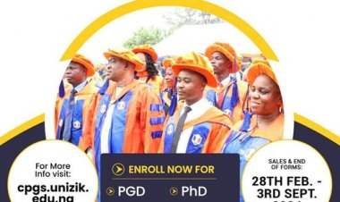 UNIZIK Opens Postgraduate Applications for 2024/2025 Academic Year