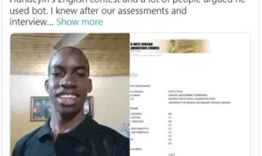 WAEC Results of UNN Professor's Son Go Viral Amid Disappointment