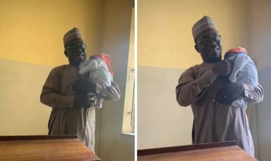 Kaduna State University Lecturer Wins Hearts After Babysitting Student's Baby During Exam