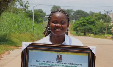 Excited Lady Takes to Facebook to Celebrate Award as BGS in Political Science at ESUT