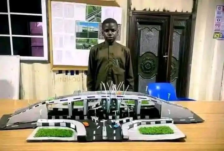 Borno Student Creates Cardboard Sky Bridge, Showcasing Engineering Talent