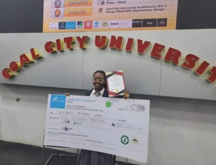 Roseville SS2 Student Wins Coal City University Essay Contest and Scholarship