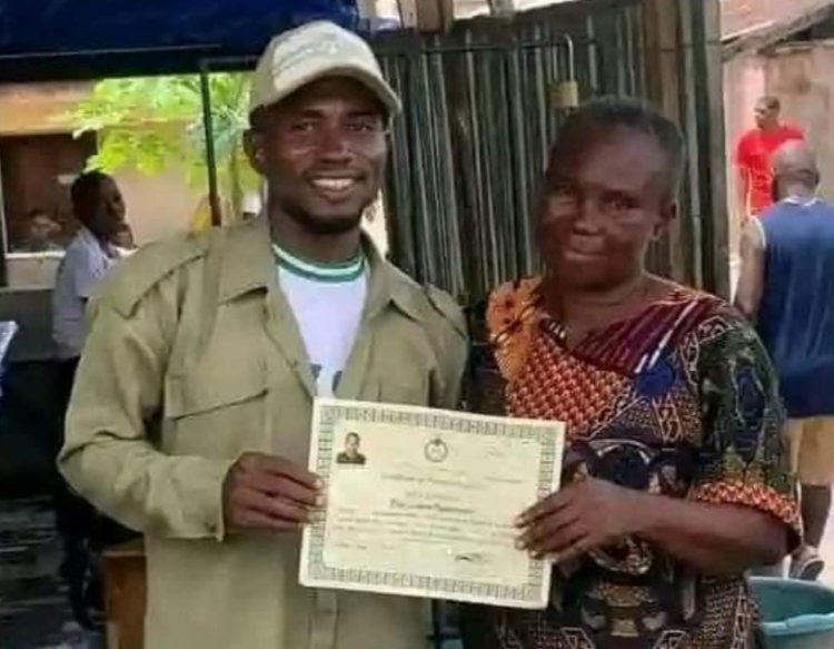 NYSC Member Celebrates Mother's Sacrifices as Roasted Plantain Business Funds University Education