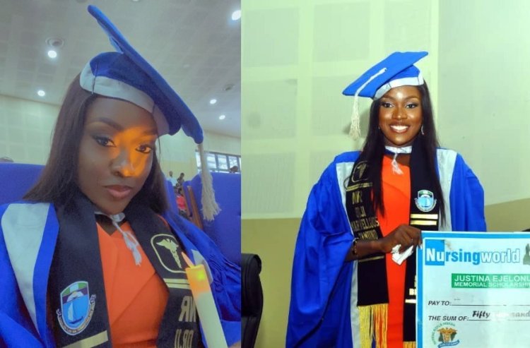 UNIPORT Nursing Graduate Orji Marvellous Tamunoimiete Shines as Best Student, Wins 50,000 Naira, and Takes Nightingale’s Oaths