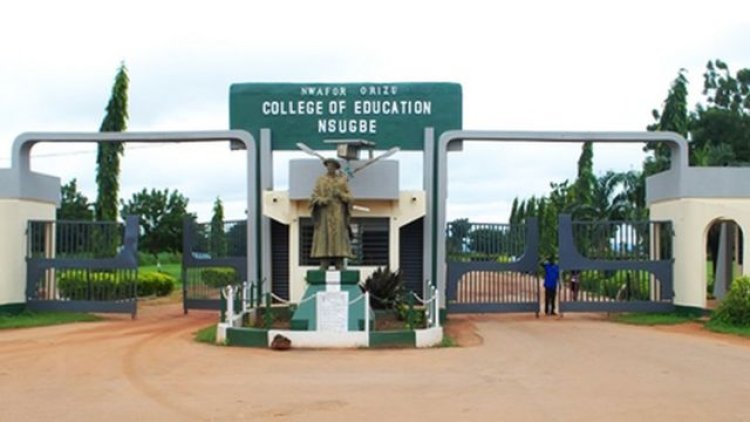 Nwafor Orizu College of Education, Nsugbe, in Affiliation with the University of Nigeria, Nsukka (UNN), Announces Admission Opportunities