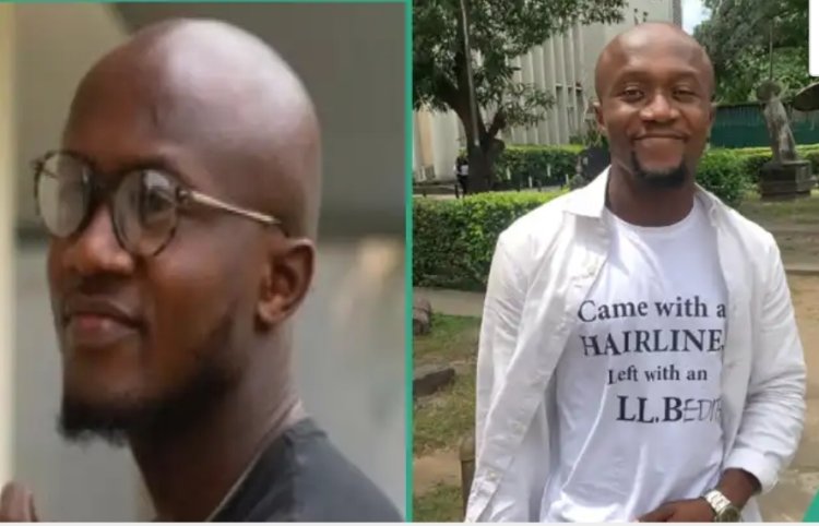 "UNILAG Took My Hairline but Gave Me a Law Degree" – Student Graduates After Seven-Year Journey