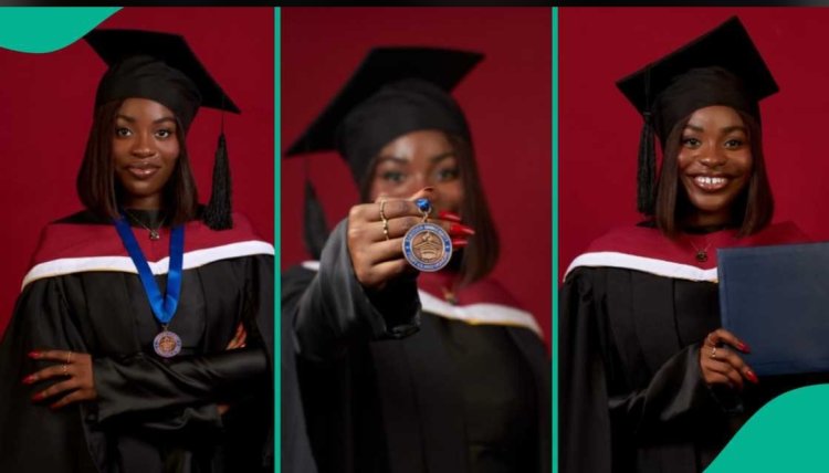 Nigerian Lady Celebrates First-Class Degree in Mass Communication from Babcock University