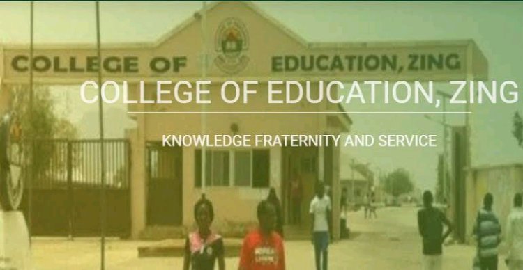 College of Education, Zing Announces Admission for 2024/2025 Academic Session