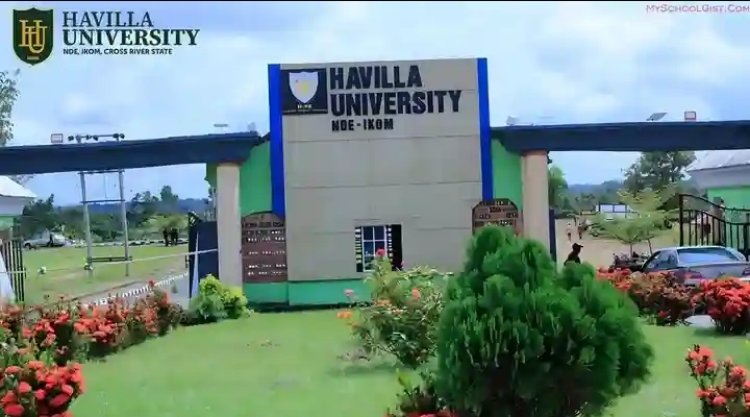 Havilla University Announces Cut-Off Mark and Post UTME Registration for 2024/2025 Session