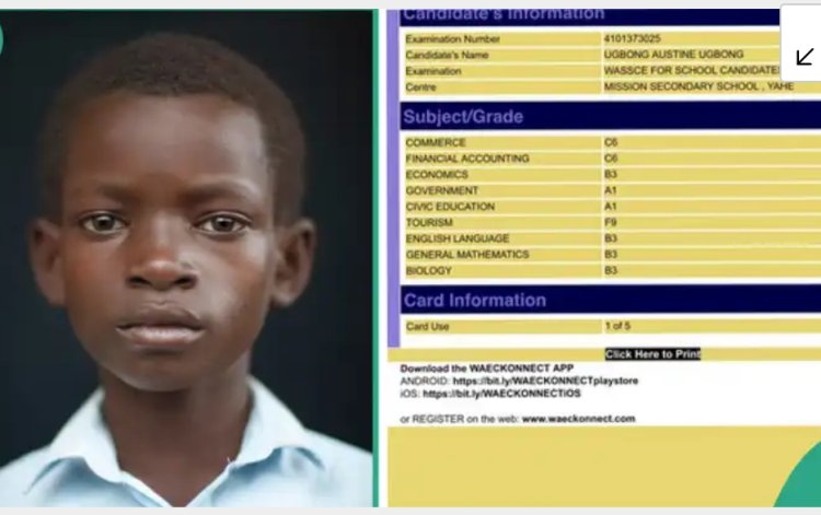 Mixed WAEC Results of Church School Student Spark Social Media Reactions