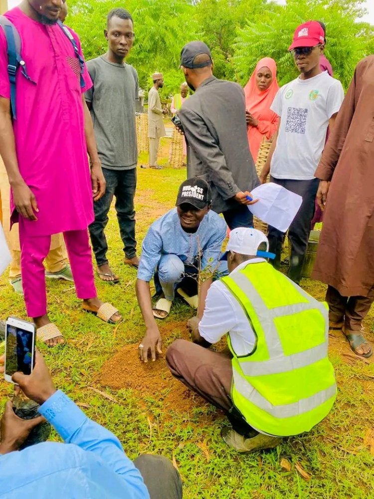 Federal Polytechnic Bauchi Students Embark on Tree Planting Exercise