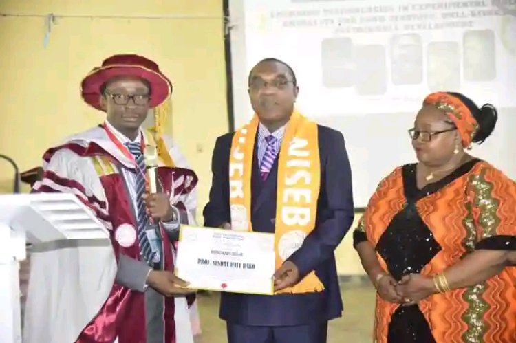 Taraba State University VC Prof. Sunday Paul Bako, Receives Prestigious NISEB Award